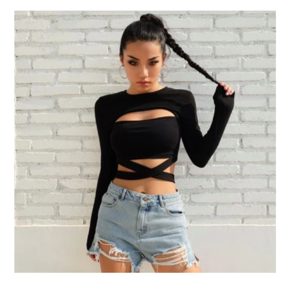 Harajuku Criss Cross Crop Top Rebellious Creatures